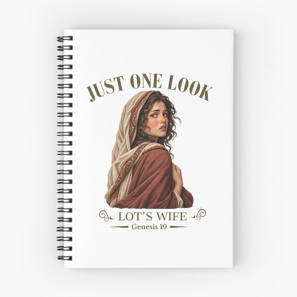 Item preview, Just One Look - Lot's Wife Genesis 19 - Pillar of Salt Biblical Art designed and sold by Neurospicy Trolls.