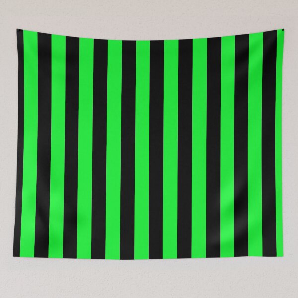 Item preview, Black and Bright Green Stripes designed and sold by Jeallan Designs.