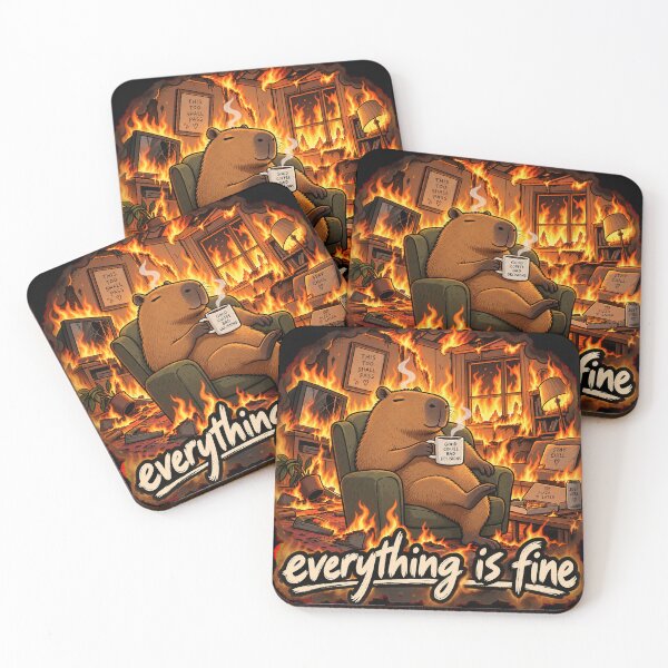Item preview, Kapibara everything is fine designed and sold by SupremeArtisimo.