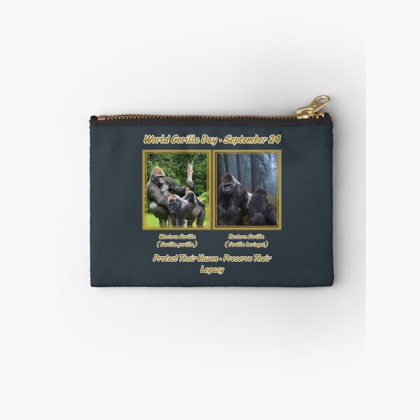 Item preview, World Gorilla Day Sept 24th 2026 Conservation Art designed and sold by Nightshade Pixie Creations.