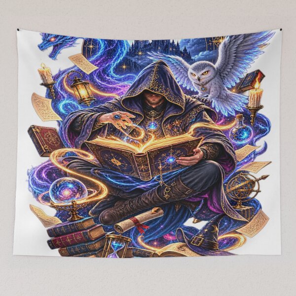 Item preview, Magic wizard book art designed and sold by urbanshop7.