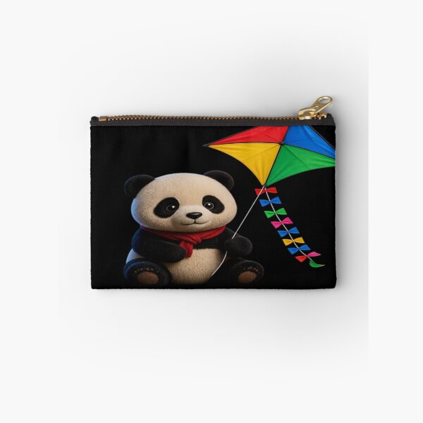 Item preview, Cute Panda with Colorful Kite - Whimsical Kawaii Animal Art designed and sold by Breezes-of-Ida.
