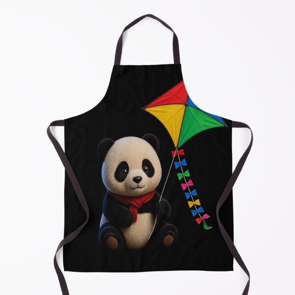 Item preview, Cute Panda with Colorful Kite - Whimsical Kawaii Animal Art designed and sold by Breezes-of-Ida.