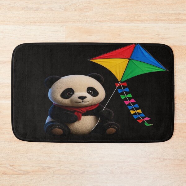 Item preview, Cute Panda with Colorful Kite - Whimsical Kawaii Animal Art designed and sold by Breezes-of-Ida.