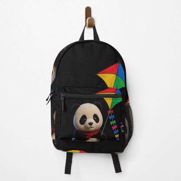 Item preview, Cute Panda with Colorful Kite - Whimsical Kawaii Animal Art designed and sold by Breezes-of-Ida.