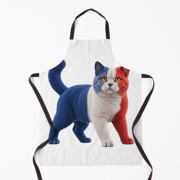 Item preview, French Flag Cat Tricolor Patriotic Art designed and sold by ROVVI.