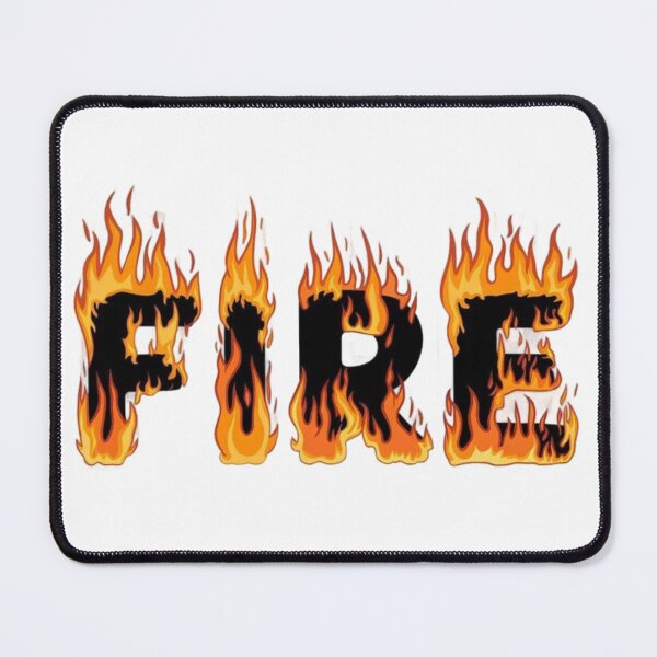 Item preview, FIRE Flame Typography – Bold Burning Letter Design designed and sold by aloksahu123.