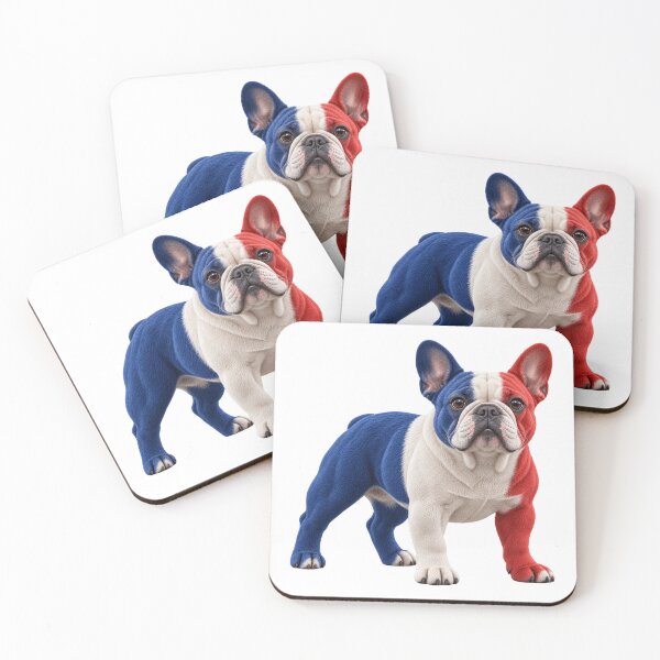 Item preview, French Bulldog French Flag Patriotic Art designed and sold by ROVVI.