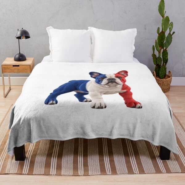 Item preview, French Bulldog French Flag Patriotic Art designed and sold by ROVVI.