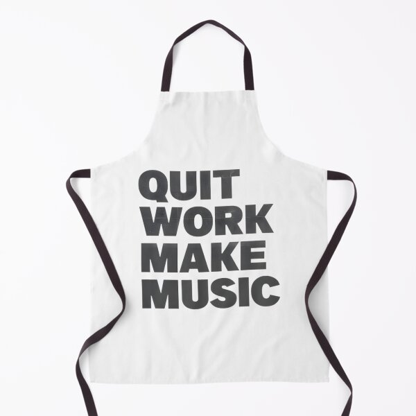 Item preview, Quit Work and Make Music Vintage Style Retro Inspirational Artwork designed and sold by Atico.