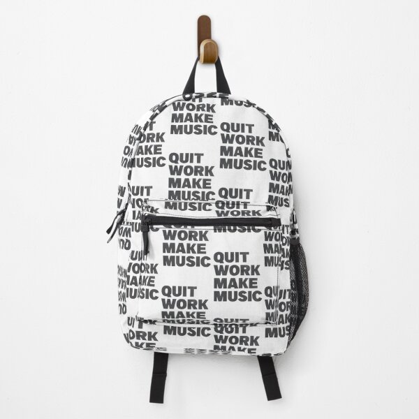 Item preview, Quit Work and Make Music Vintage Style Retro Inspirational Artwork designed and sold by Atico.