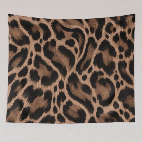 Item preview, Abstract Brown Leopard Print – Luxury Black & Tan Animal Pattern designed and sold by HO•Designs.