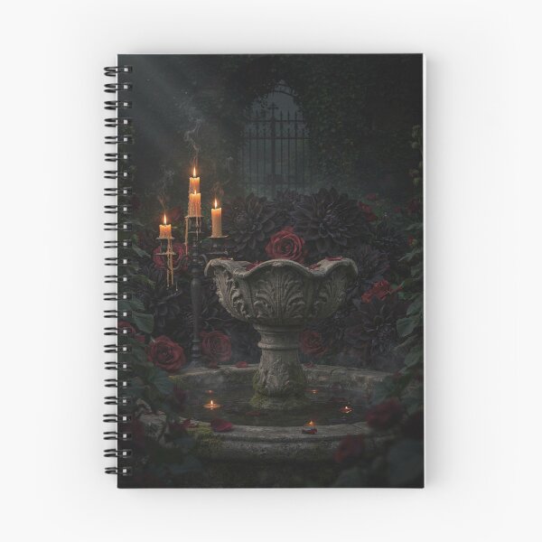 Item preview, Black Dahlias and Burgundy Roses Gothic Garden designed and sold by JanjjaSoulInk.