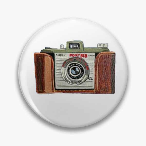 Item preview, Vintage Kodak Pony 828 Camera, hand painted designed and sold by KateIvesArt.