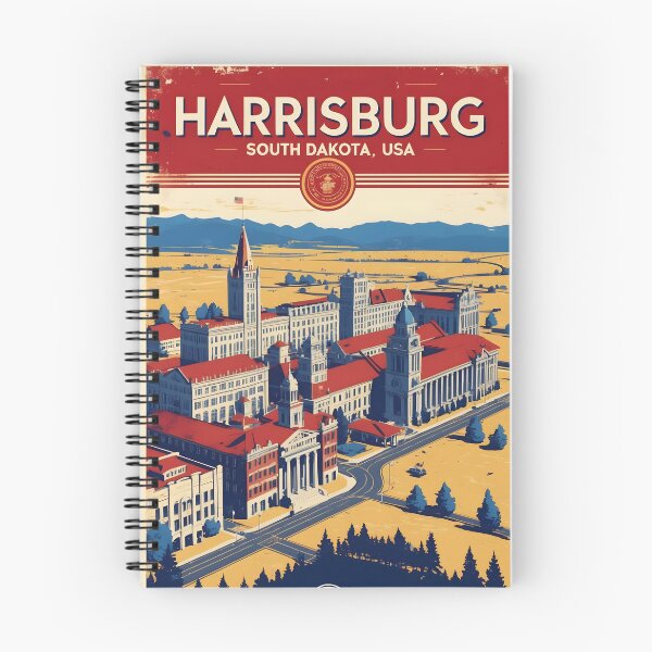 Item preview, Harrisburg South Dakota Vintage Travel Tourism designed and sold by TravelersGems.
