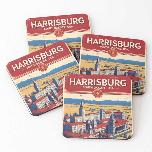 Item preview, Harrisburg South Dakota Vintage Travel Tourism designed and sold by TravelersGems.