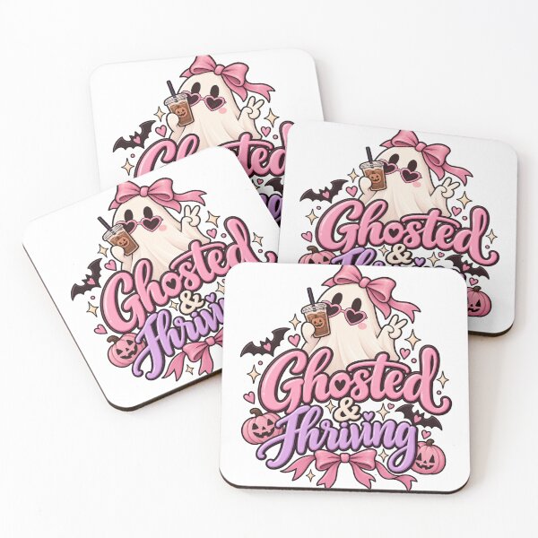 Item preview, Ghosted & Thriving Cute Halloween Ghost Coffee Design designed and sold by Funkystreet.