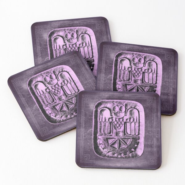 Item preview, Stylized Owl Relief Bronze Door Plate Design Violet designed and sold by Ghoul Enterprises.