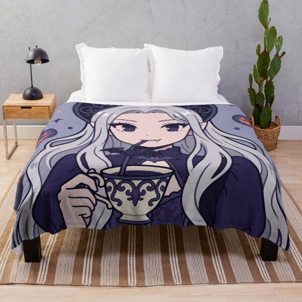 Item preview, Gothic Vampire Princess Drinking Tea - Cute Anime Spooky Aesthetic designed and sold by JEMAR Designs.