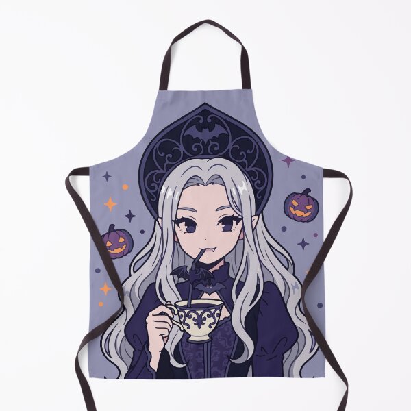 Item preview, Gothic Vampire Princess Drinking Tea - Cute Anime Spooky Aesthetic designed and sold by JEMAR Designs.