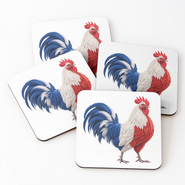 Item preview, French Gallic Rooster Tricolor France Art designed and sold by GraffiCity.