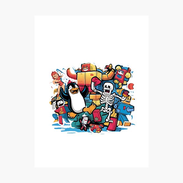 Item preview, Cute Boy and Girl Kids Design Inspired by Popular Online Gaming Theme designed and sold by Rief87.