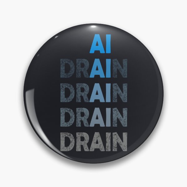 Item preview, STOP AI  - Down the Drain designed and sold by Frank J. Art.