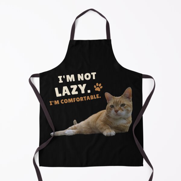 Item preview, I'm Not Lazy. I'm Comfortable. – Funny Relaxing Cat Design designed and sold by MB-CatPrints.