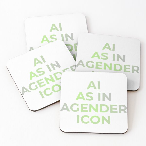 Item preview, AI As In Agender Icon designed and sold by DratticusRevoh.