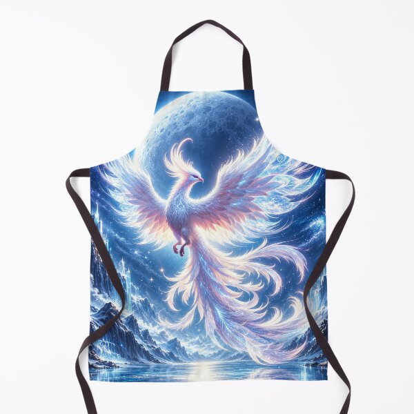 Item preview, Celestial Phoenix Moon Fantasy – Magical Ice Bird designed and sold by DrakariArt.