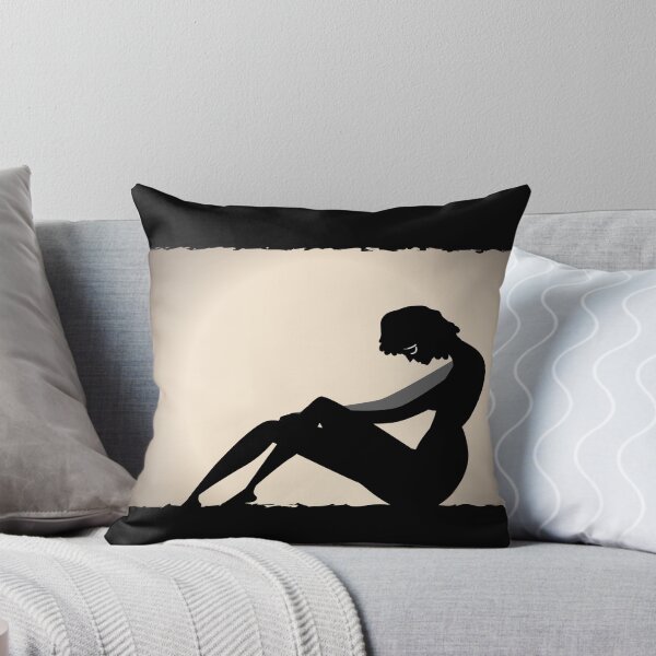 Item preview, sad lonely woman silhouette confined in an enclosed space designed and sold by matintheworld ( delcarmat ).