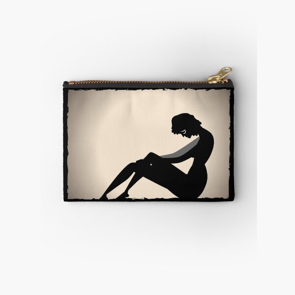 Item preview, sad lonely woman silhouette confined in an enclosed space designed and sold by matintheworld ( delcarmat ).