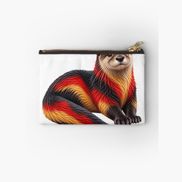Item preview, German Otter Black Red Gold Wildlife Art designed and sold by GraffiCity.