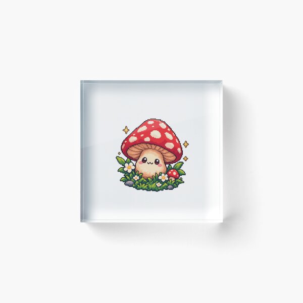 Artikelvorschau, Zauberpilz – Kawaii-Pixelkunst entworfen und verkauft von Handmade--Heaven.