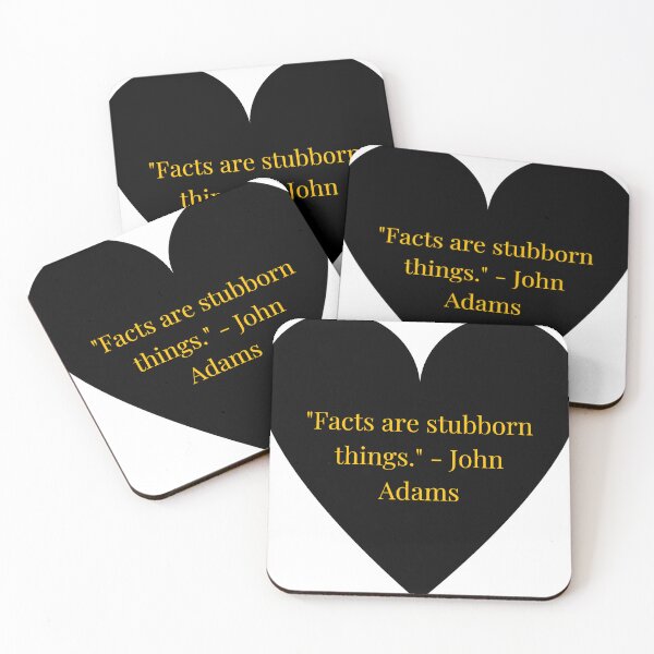 Item preview, John Adams Quote – Gold Text Black Heart designed and sold by TheIconSmith.