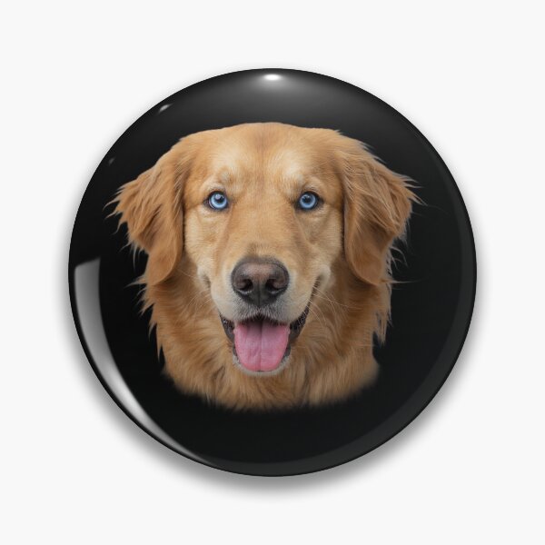 Item preview, Golden Retriever Face Blue Eyes Happy Dog Art designed and sold by cabana.space.