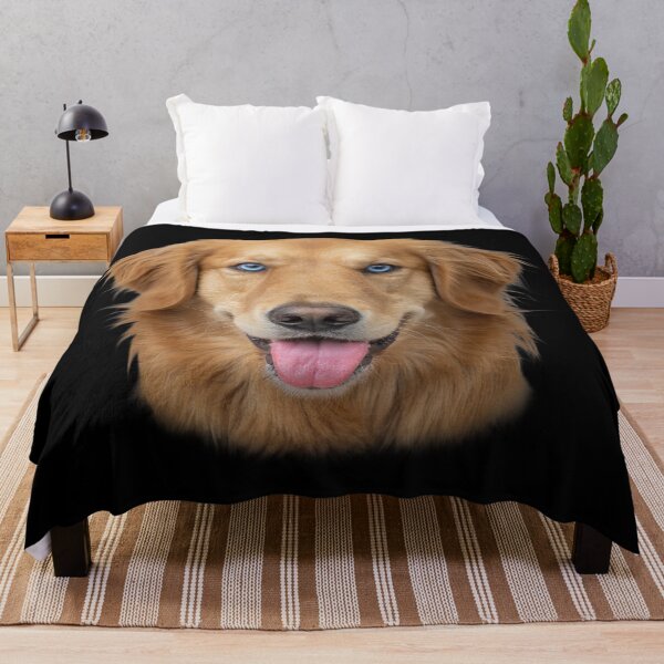 Item preview, Golden Retriever Face Blue Eyes Happy Dog Art designed and sold by cabana.space.