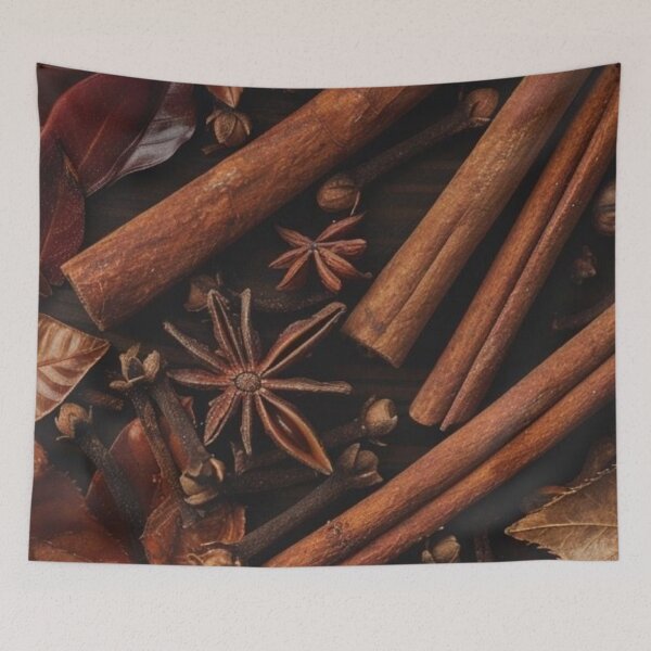 Item preview, Cozy Autumn Spices Cinnamon Sticks and Star Anise Pattern designed and sold by LYAN-STORE.