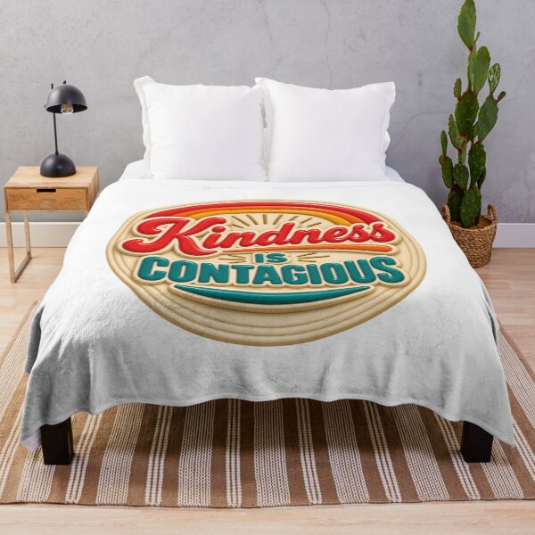 Item preview, Kindness Is Contagious Retro Rainbow Badge designed and sold by Dresut.