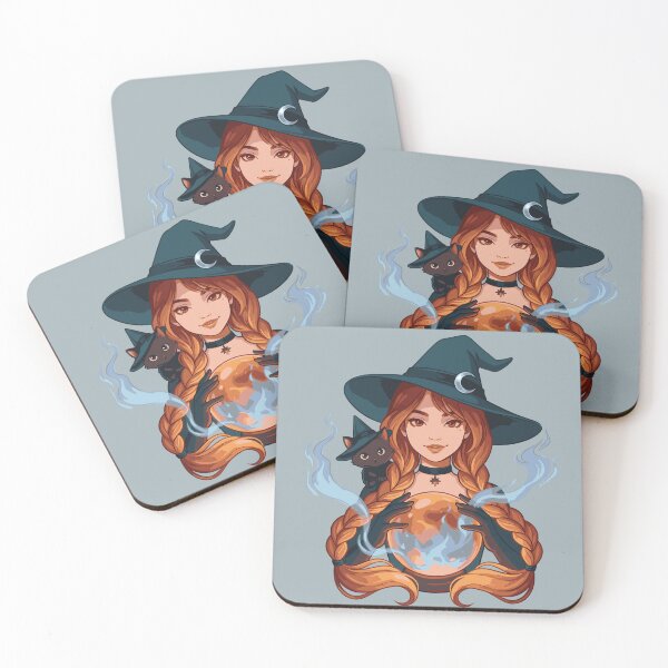 Item preview, Redhead Witch with Crystal Ball designed and sold by JEMAR Designs.