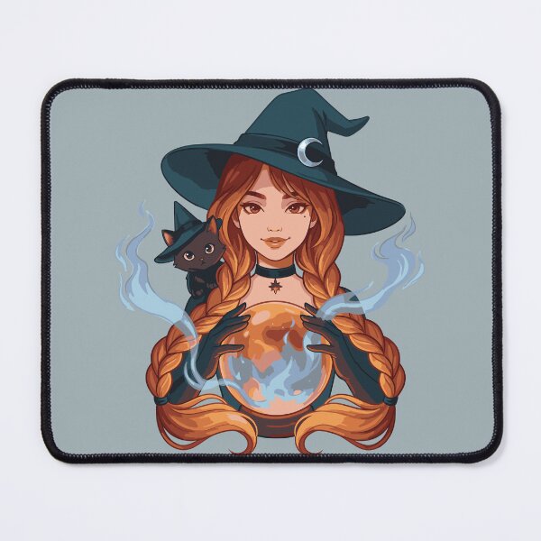 Item preview, Redhead Witch with Crystal Ball designed and sold by JEMAR Designs.