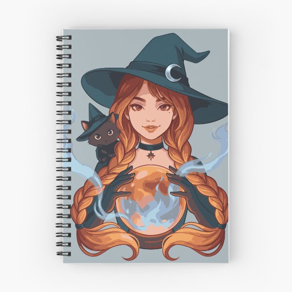 Item preview, Redhead Witch with Crystal Ball designed and sold by JEMAR Designs.