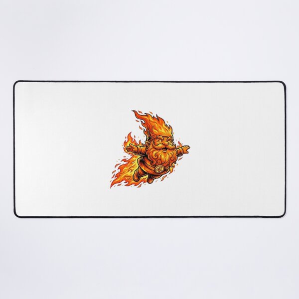 Item preview, Flaming Human Torch Inspired Garden Gnome with Fiery Design designed and sold by Syntax YT.