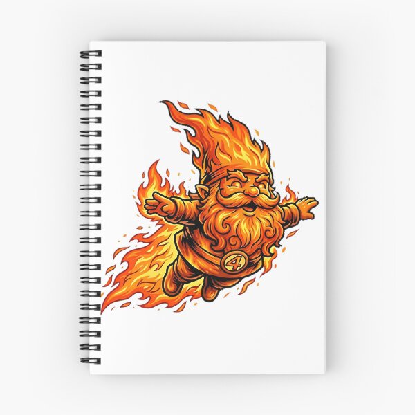 Item preview, Flaming Human Torch Inspired Garden Gnome with Fiery Design designed and sold by Syntax YT.