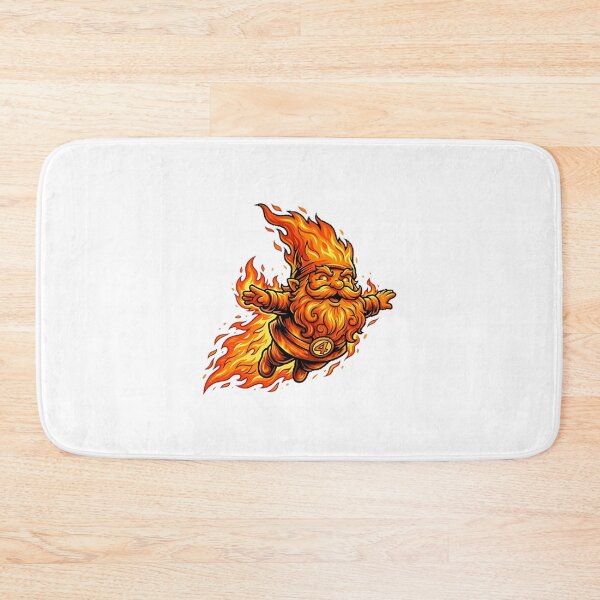 Item preview, Flaming Human Torch Inspired Garden Gnome with Fiery Design designed and sold by Syntax YT.