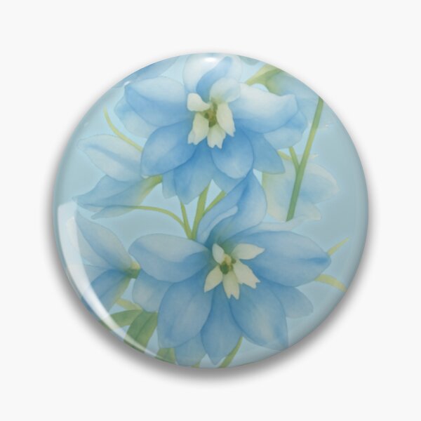 Item preview, Watercolor Delphinium Botanical Flower Design designed and sold by coolcreativeco.