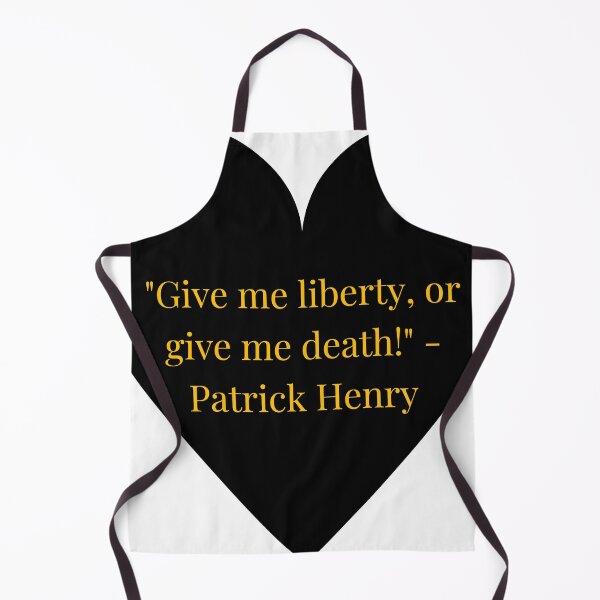 Item preview, Patrick Henry Quote – Gold Text Black Heart designed and sold by TheIconSmith.