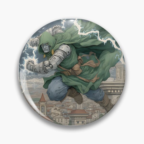Item preview, Dr Doom The Destroyer Powerful Villain Illustration Design designed and sold by Syntax YT.