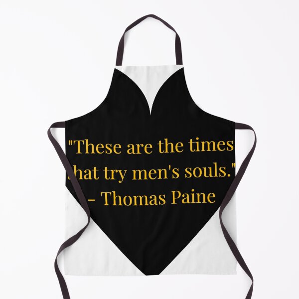 Item preview, Thomas Paine Quote – Gold Text Black Heart designed and sold by TheIconSmith.