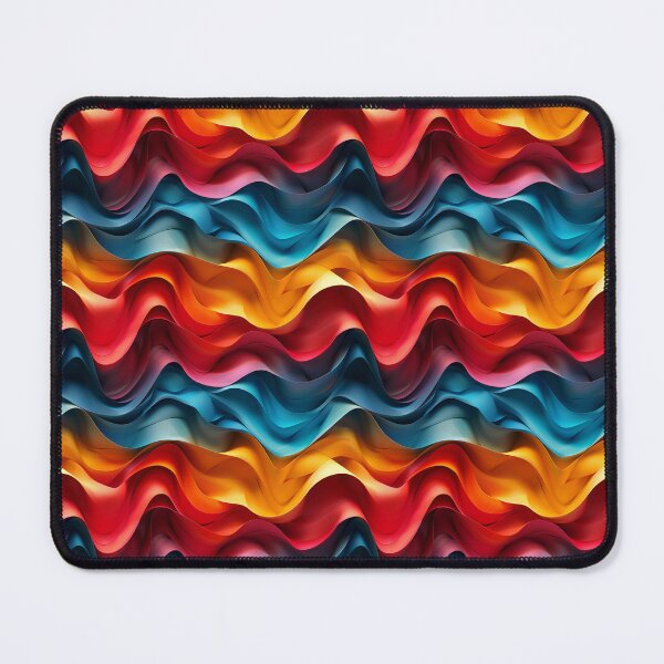 Item preview, Vibrant 3D Flowing Abstract Waves Pattern designed and sold by NTGUILTY.
